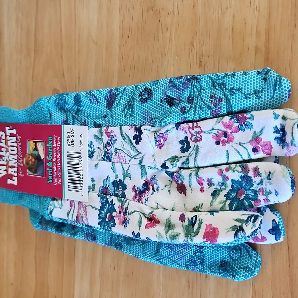 Wells Lamont Floral Garden Gloves Womens One Size NEW